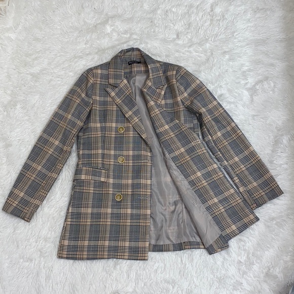 Nasty Gal Jackets & Blazers - Nasty Gal Collection Plaid Blazer(Size Small)
